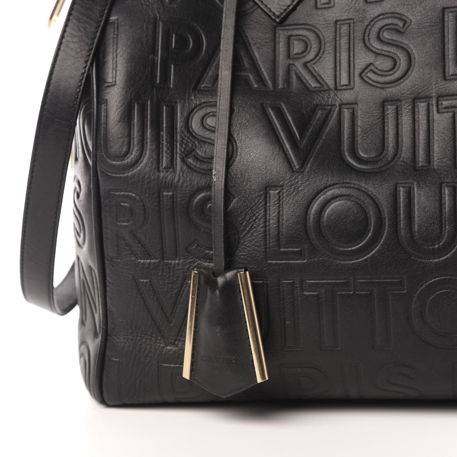 Louis Vuitton Calfskin Embossed Speedy Cube 30 Black 12 of 13