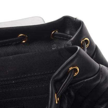 Chanel Calfskin Chevron Quilted Small Urban Spirit Backpack Black 12 of 14
