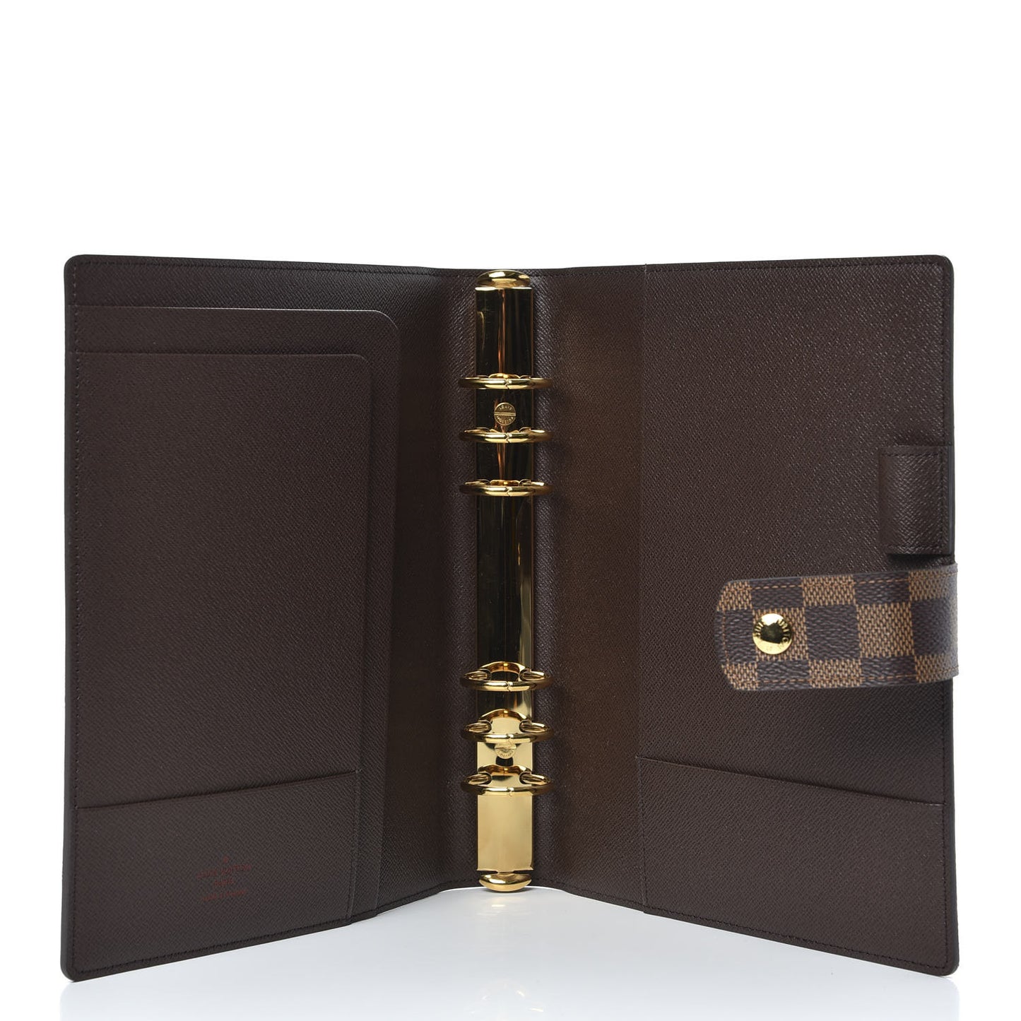 Damier Ebene Large Ring Agenda Cover