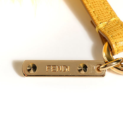 Fendi Fox Fur Pom Pom Bag Charm Yellow 4 of 7