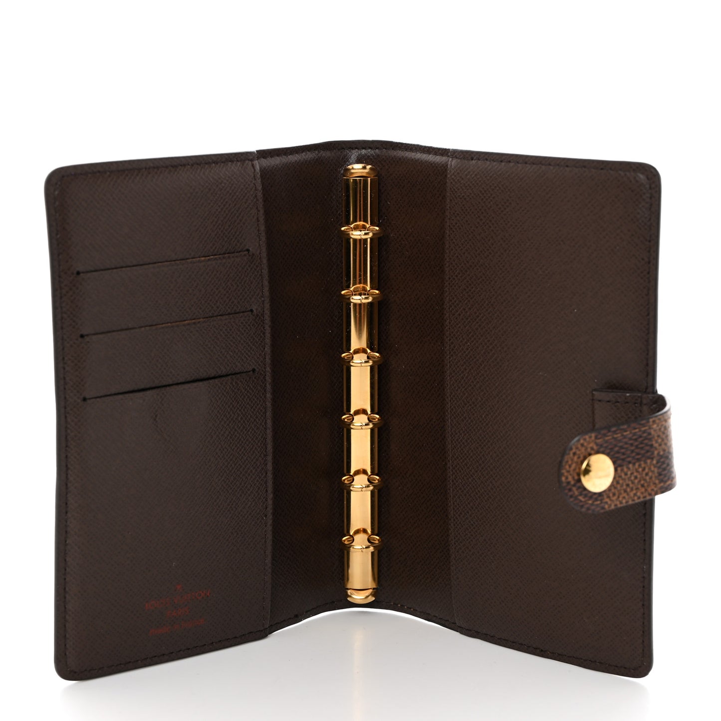 Damier Ebene Small Ring Agenda Cover