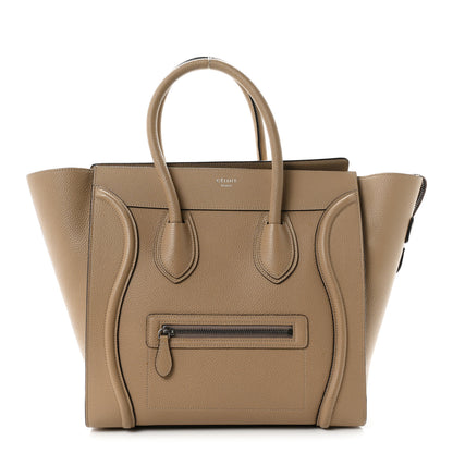 Celine Drummed Calfskin Mini Luggage Dune 1 of 10