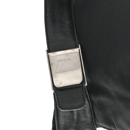 Prada Nylon Calfskin Tote Black 6 of 10
