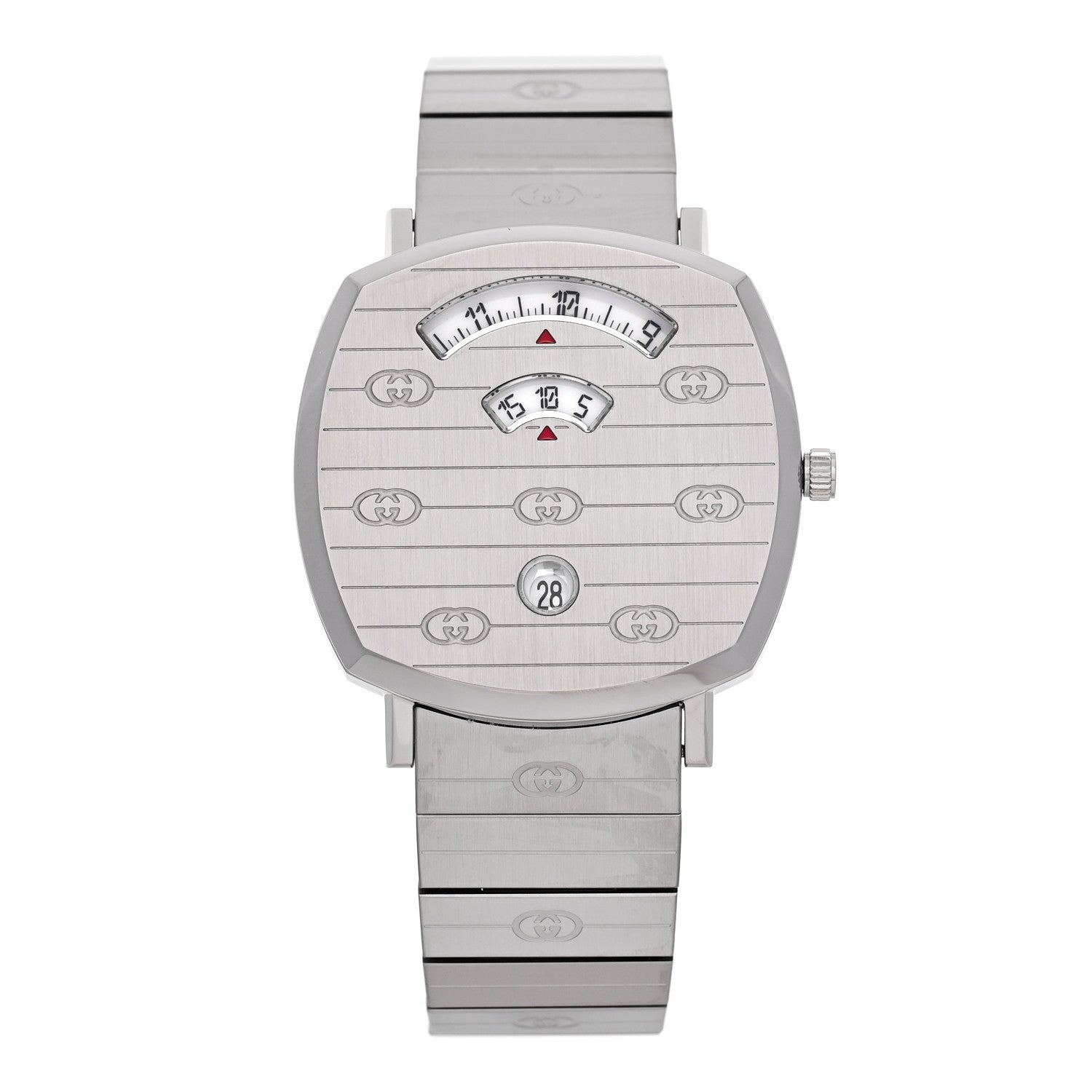 Gucci Stainless Steel 38mm Grip Quartz Watch 1 of 5