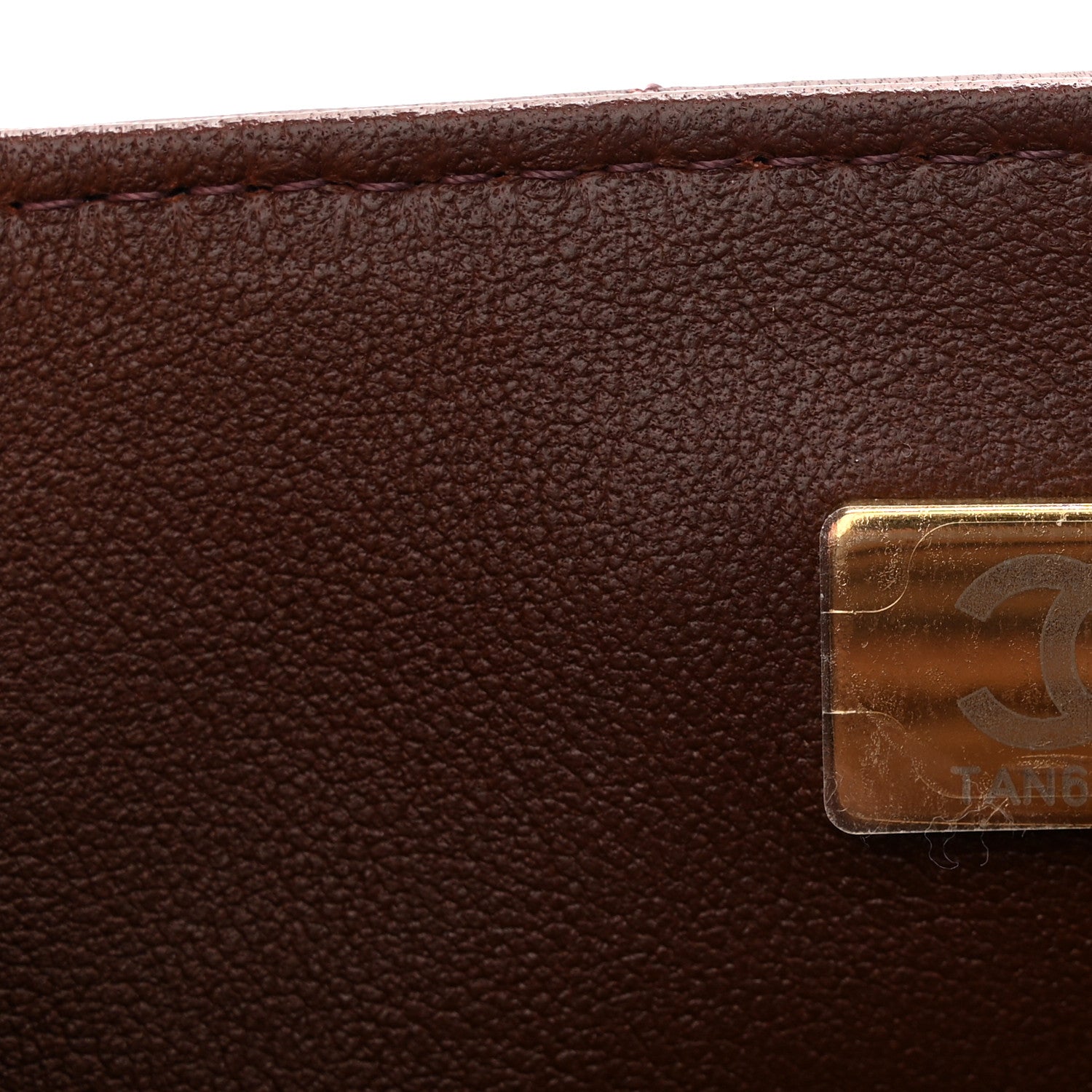 Chanel Lambskin Quilted Mini Top Handle Rectangular Flap Dark Brown 7 of 10