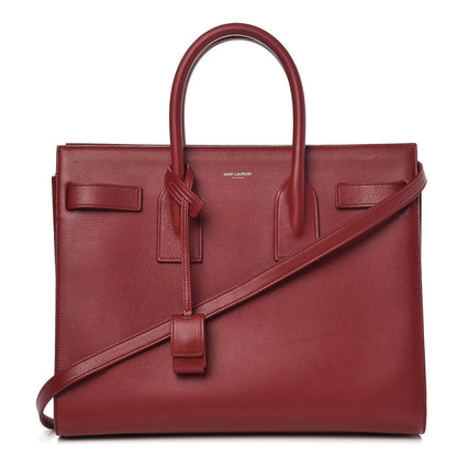 Saint Laurent Calfskin Small Sac De Jour Oxblood 1 of 12