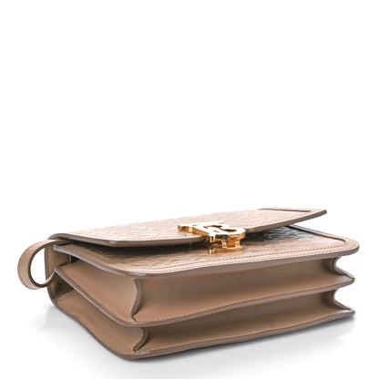 Burberry Calfskin Monogram Embossed Small TB Bag Light Camel 4 of 8