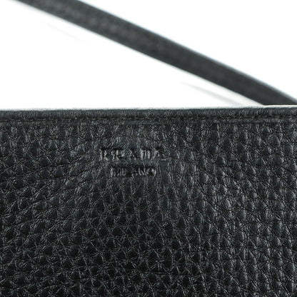 Prada Vitello Daino Metal Mini Crossbody Nero Black 6 of 7