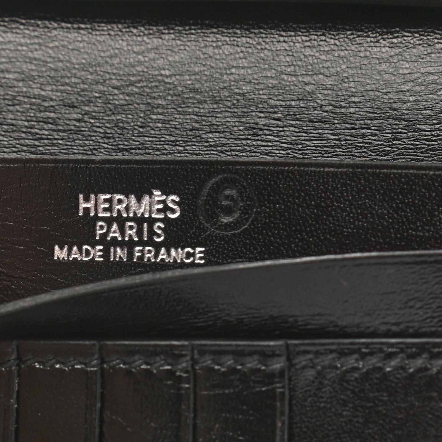 Hermes Box Bearn Compact Wallet Black 6 of 7