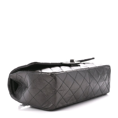 Chanel Metallic Aged Calfskin Quilted 2.55 Reissue Flap 226 Dark Grey 4 of 11