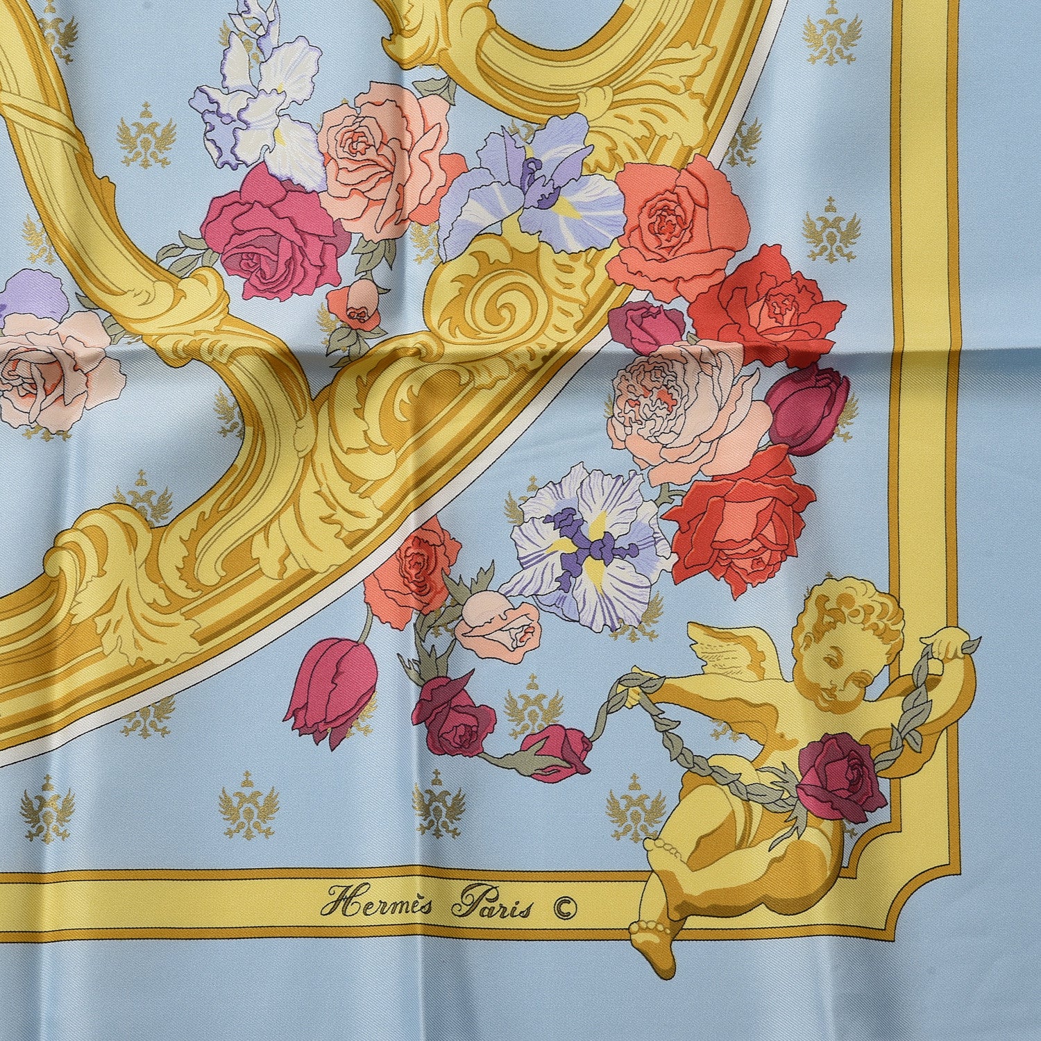 Hermes Silk Roue Arriere du Carosse Imperial de la Couer de Vienne Scarf 90 4 of 4