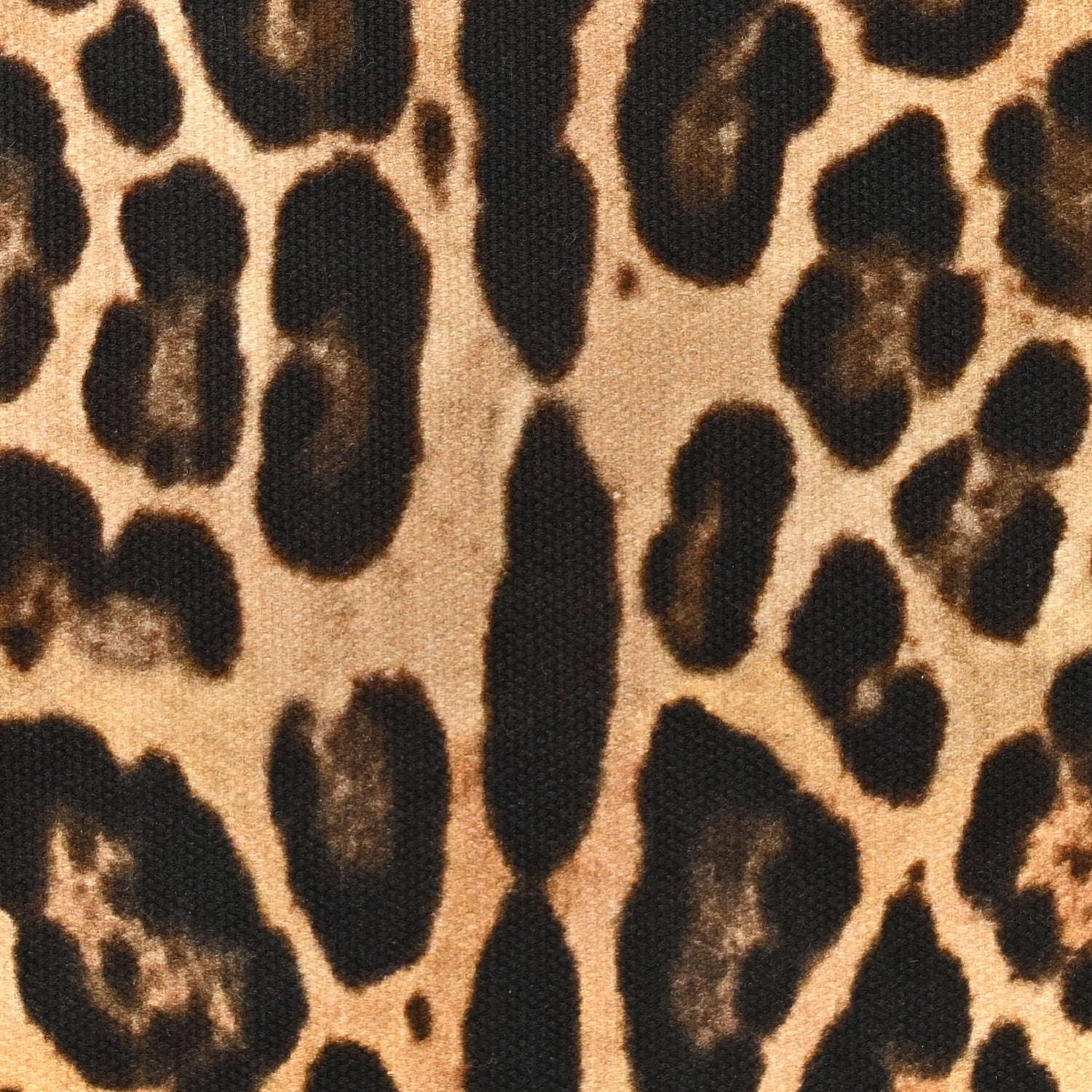 Valentino Garavani Canvas Nappa Leopard Print Rockstud Tote Brown 7 of 13