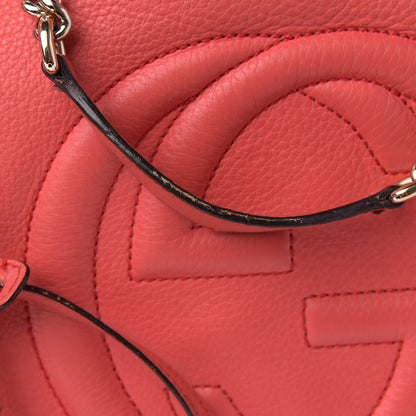 Gucci Pebbled Calfskin Medium Soho Chain Shoulder Bag Begonia Pink 15 of 15