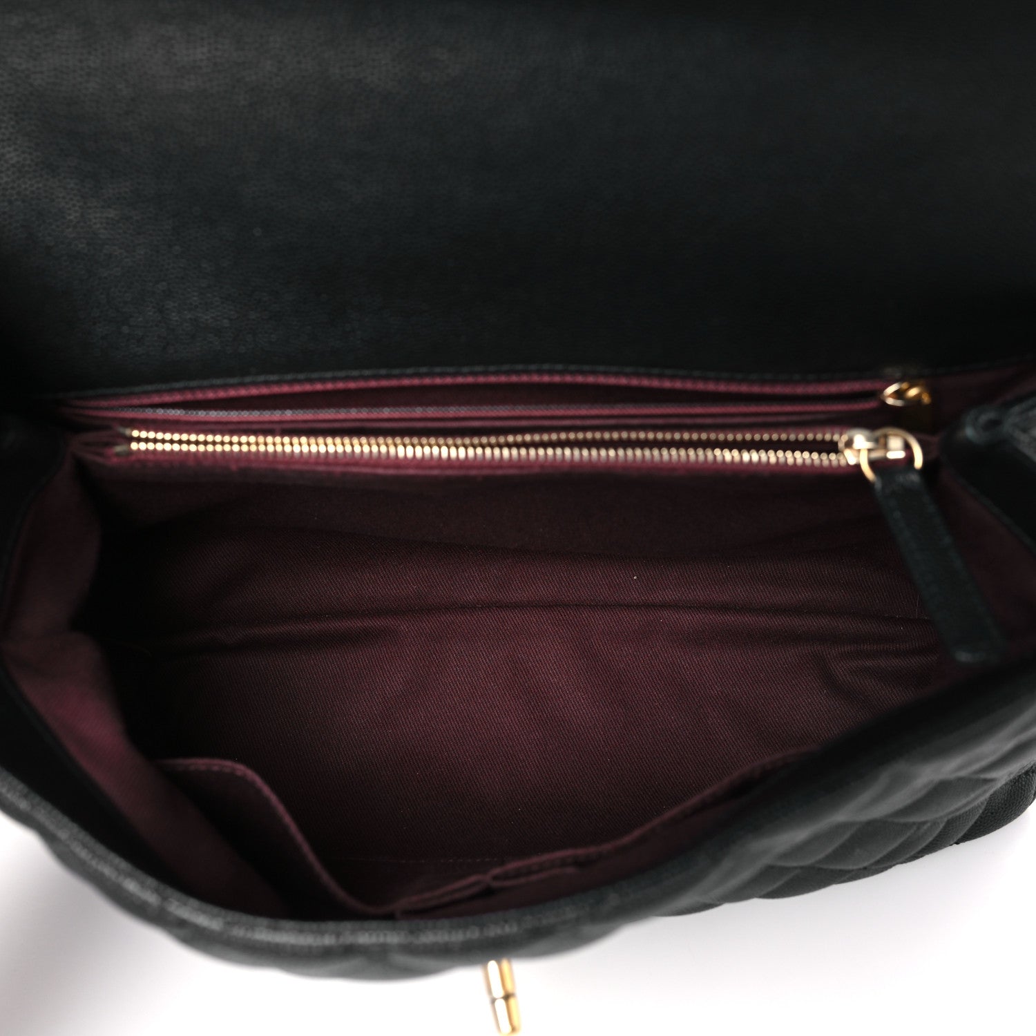 Chanel Caviar Quilted Medium Coco Handle Flap Black 5 of 9