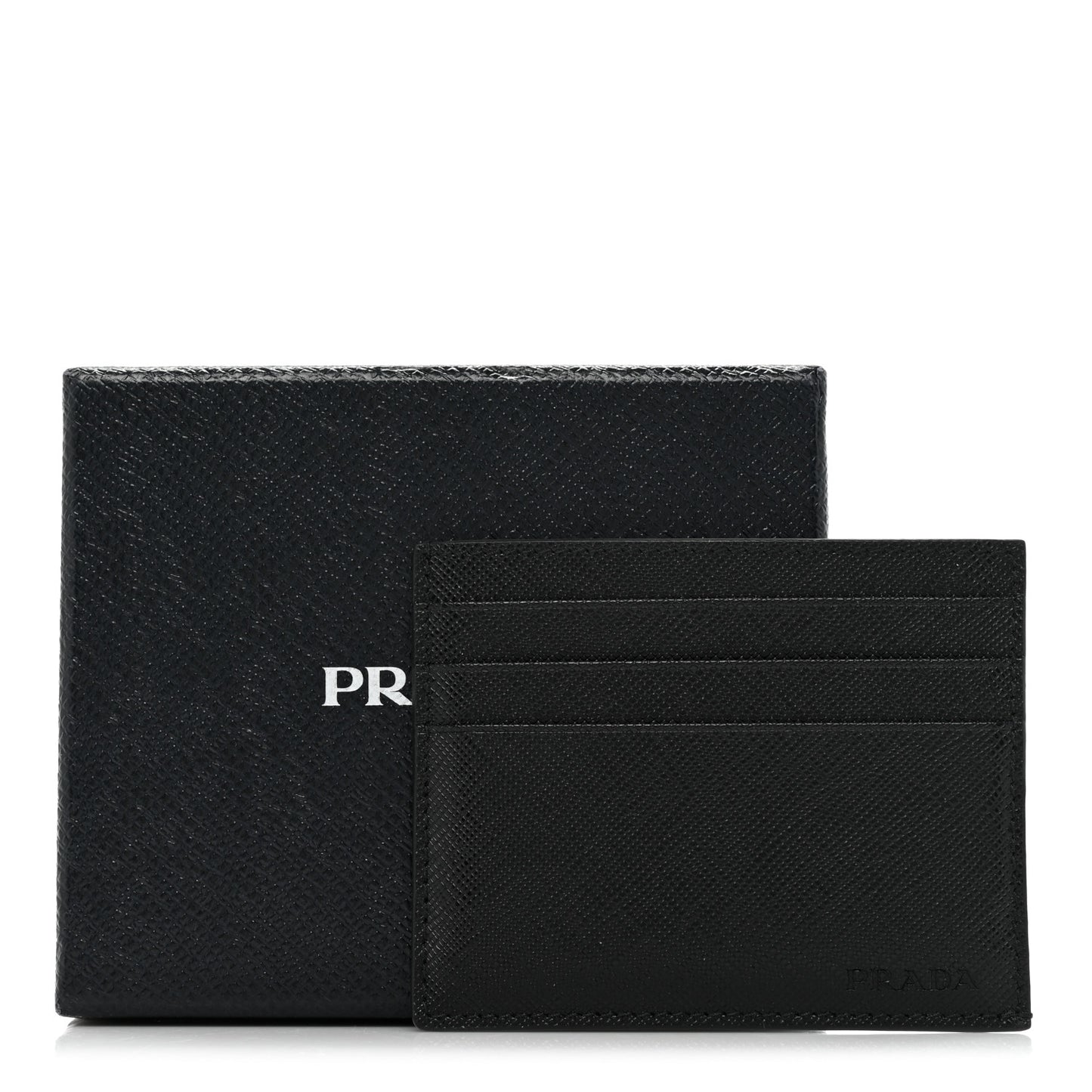 Saffiano Card Holder Black