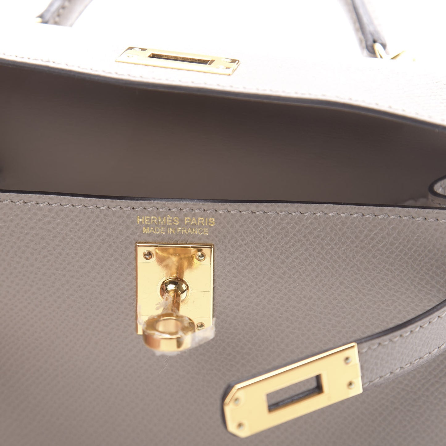 Epsom Mini Kelly Sellier 20 Gris Asphalt