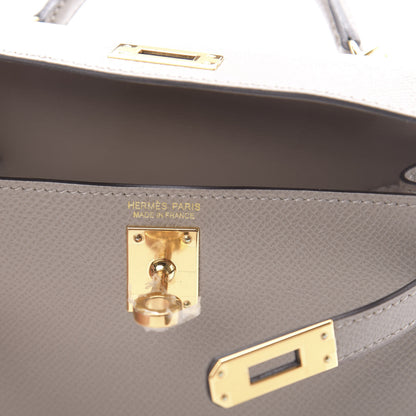 Hermes Epsom Mini Kelly Sellier 20 Gris Asphalt 5 of 10
