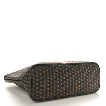 Moynat Canvas 1920 Calfskin Oh! Tote Ruban MM Carbon Bronze Ochre Bordeaux 4 of 9