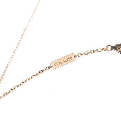 Van Cleef & Arpels 18K Yellow Gold Black Onyx Vintage Alhambra Pendant Necklace 7 of 9