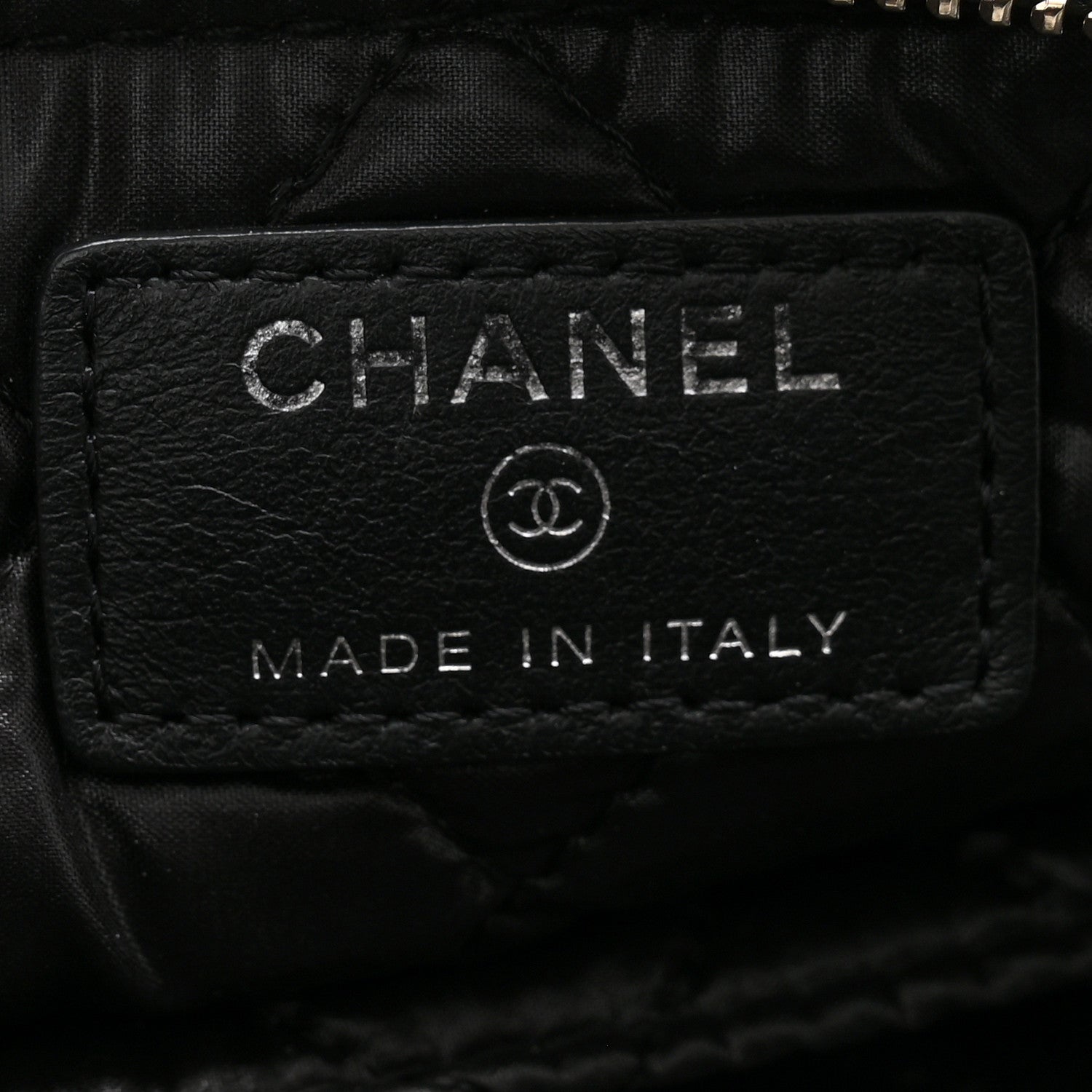 Chanel Metallic Calfskin Keyboard Pouch Black 6 of 9