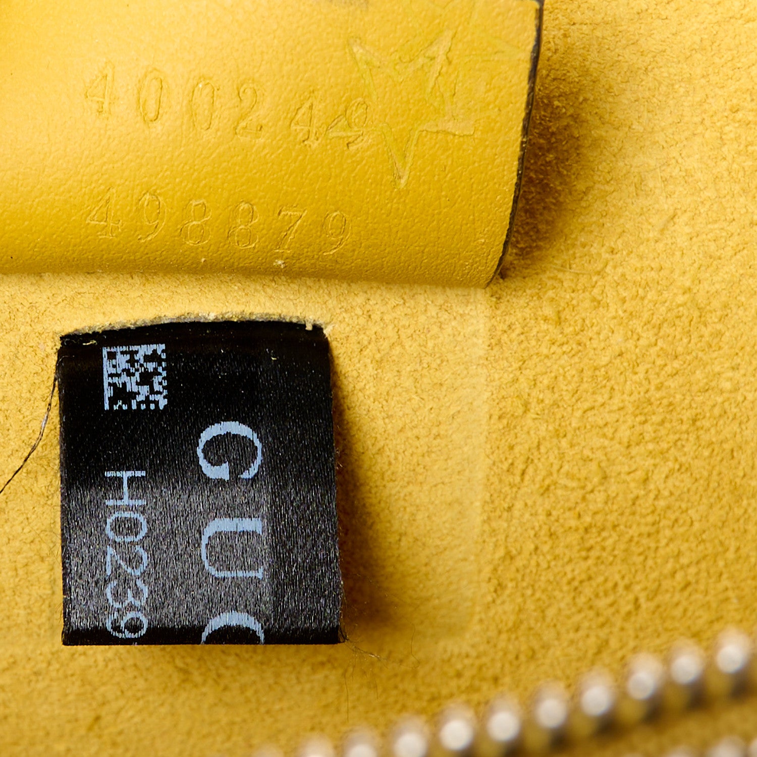 Gucci GG Supreme Monogram Suede Crystal Small Dionysus Shoulder Bag Beige Ebony Yellow 7 of 15