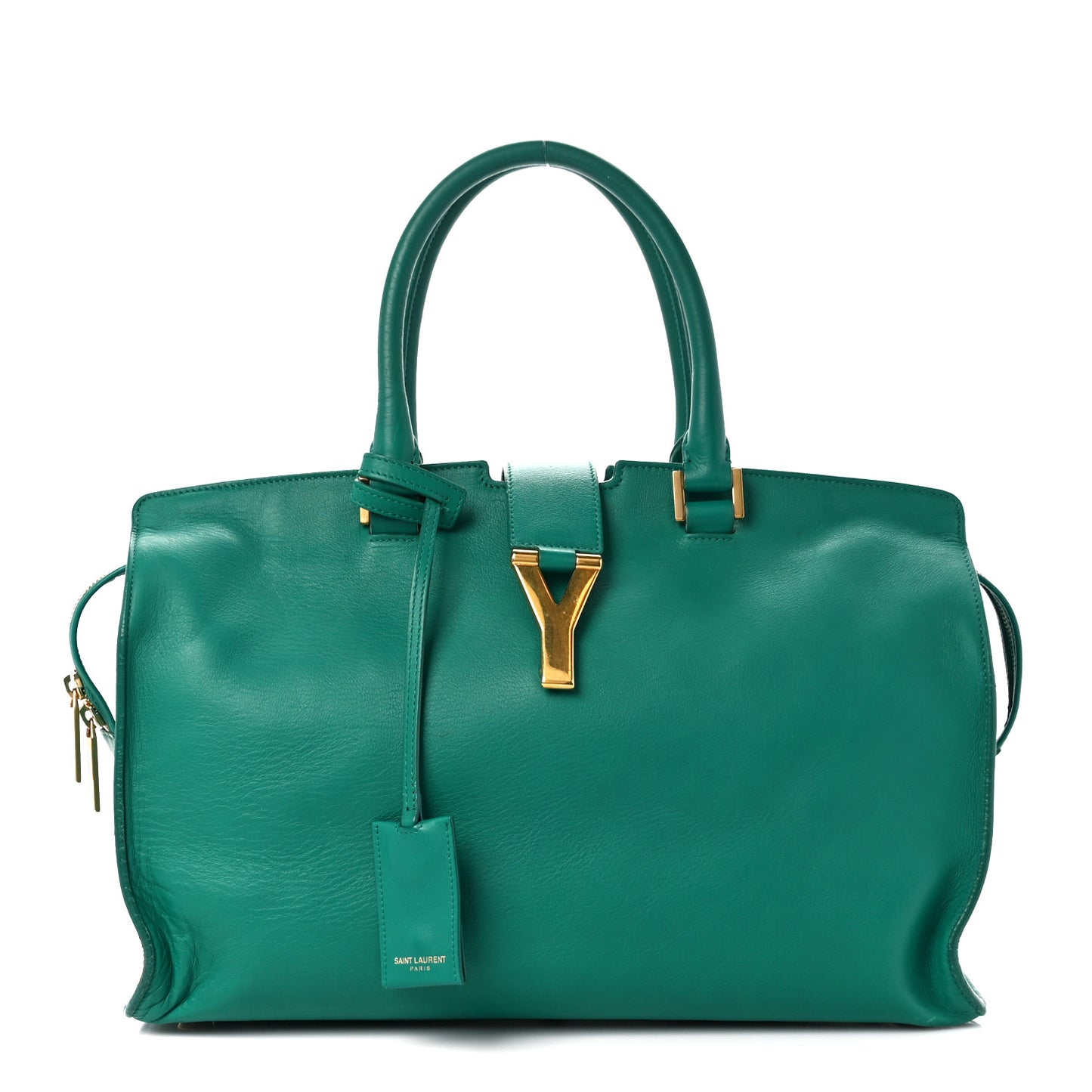 Calfskin Medium Classic Y Cabas Green