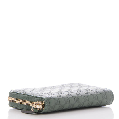 Gucci Soft Microguccissima Zip Around Card Case Marsh 4 of 7