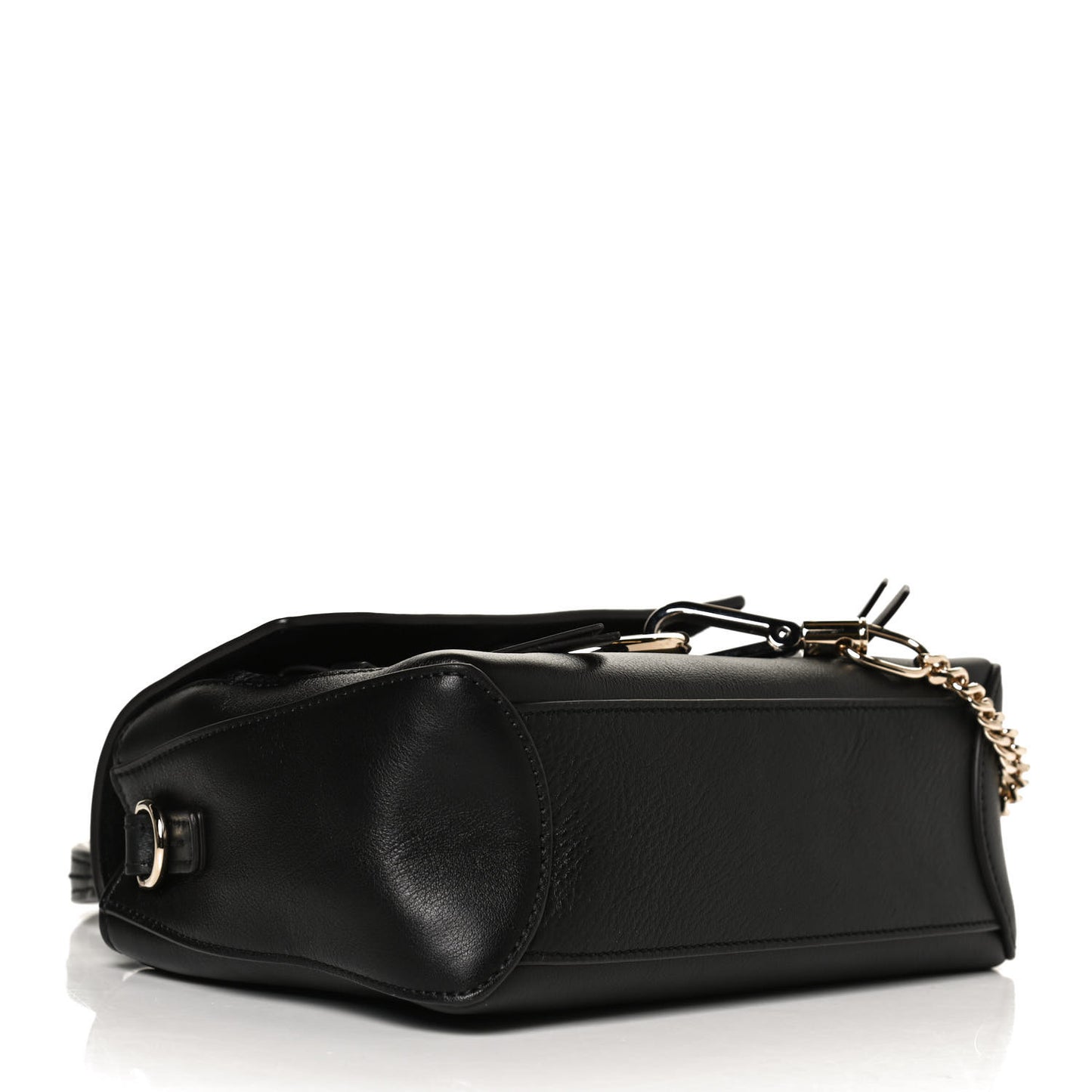 Calfskin Mini Faye Day Shoulder Bag Black