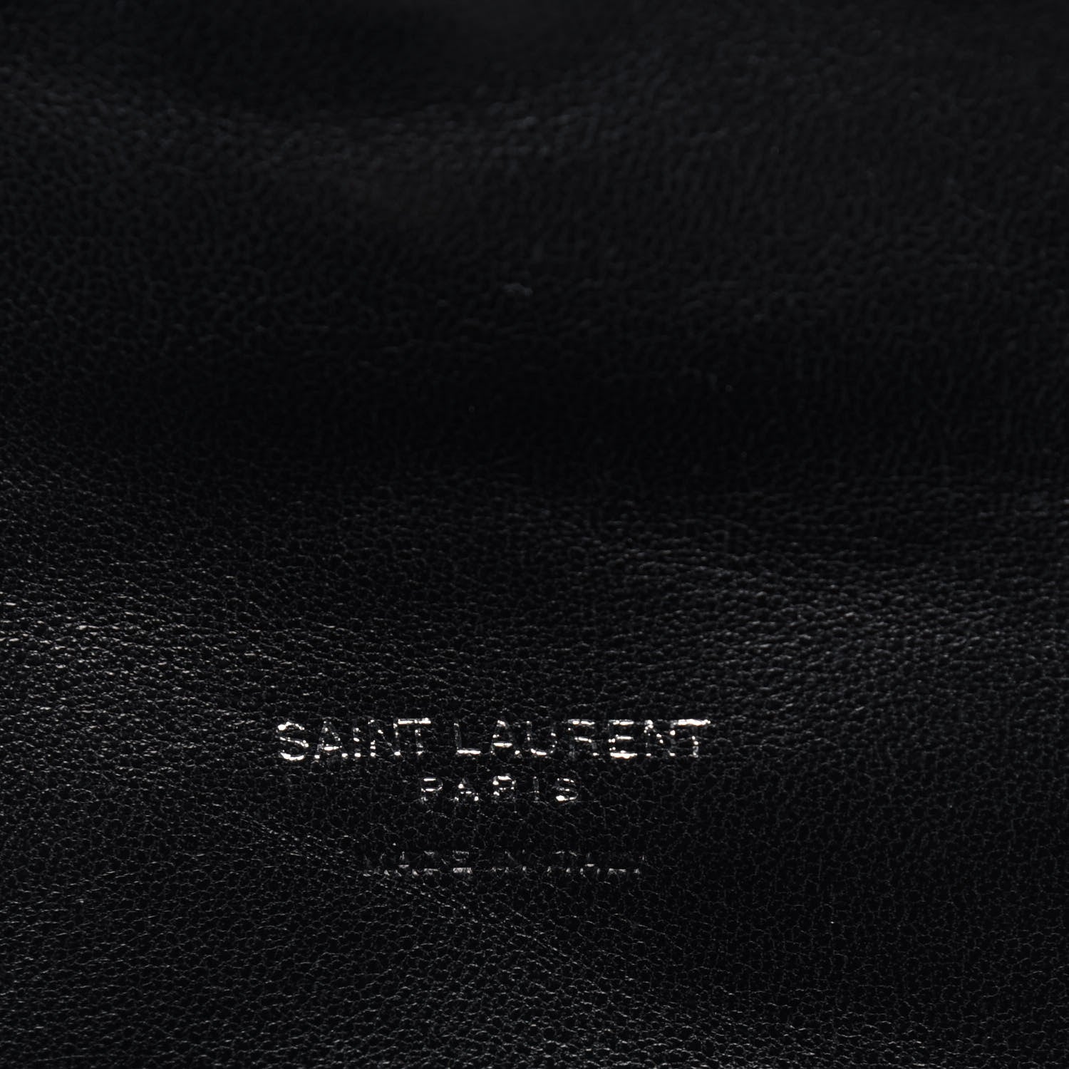 Saint Laurent Lambskin Monogram Loulou Puffer Pouch Clutch Black 6 of 11