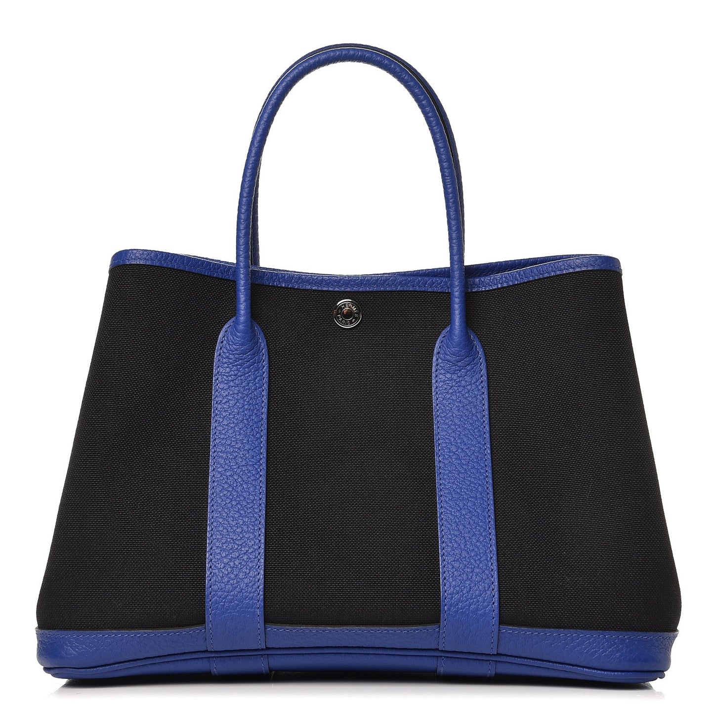 Toile Militaire Vache Country Garden Party Tote 30 Noir Bleu Electrique