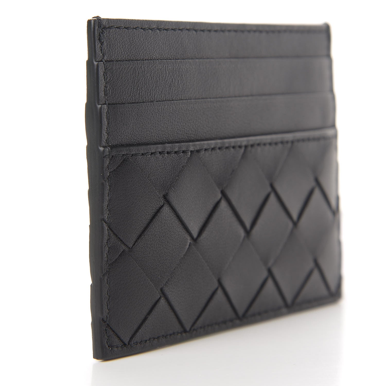 Bottega Veneta Nappa Intrecciato Card Holder Black 3 of 9