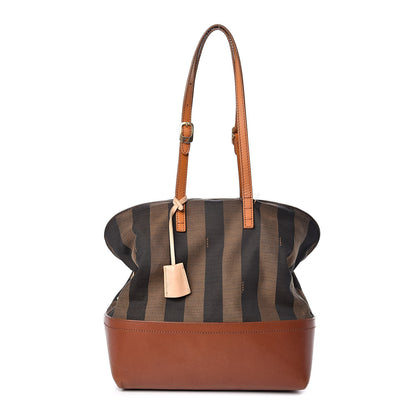 Fendi Pequin Cuoio Vegetale 2Bag Tobacco Cuoio Miele Vacchetta 1 of 17