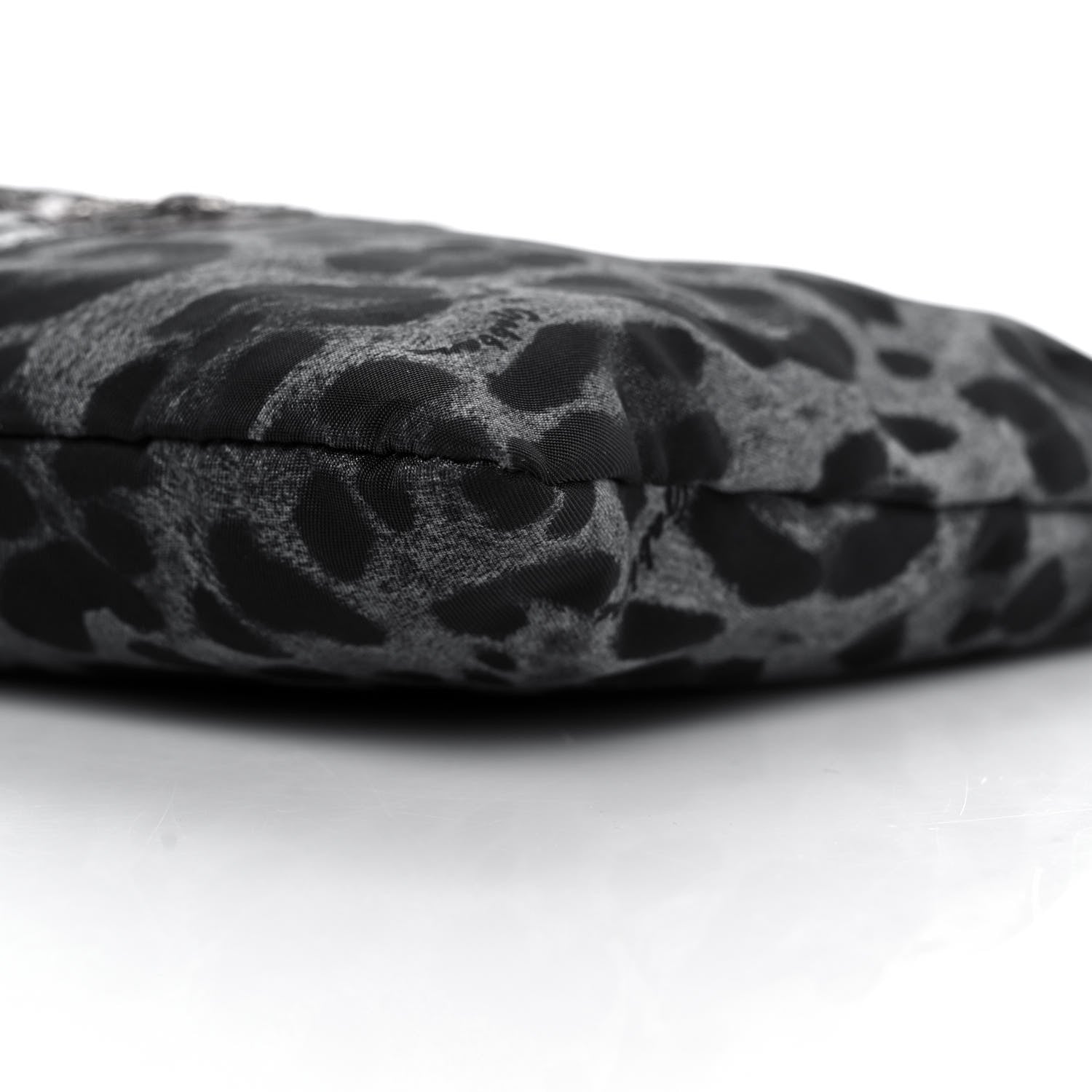 Dolce & Gabbana Leopard Print Family Patch Zip Clutch Bag Black 9 of 9