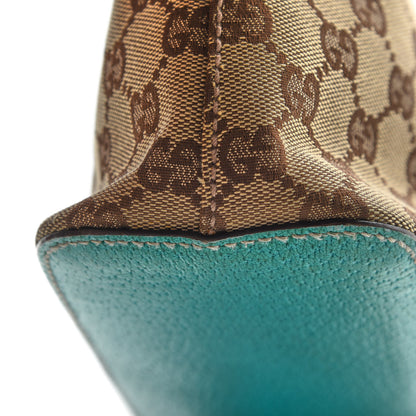 Gucci Monogram Classic Ring Hobo Turquoise 16 of 17