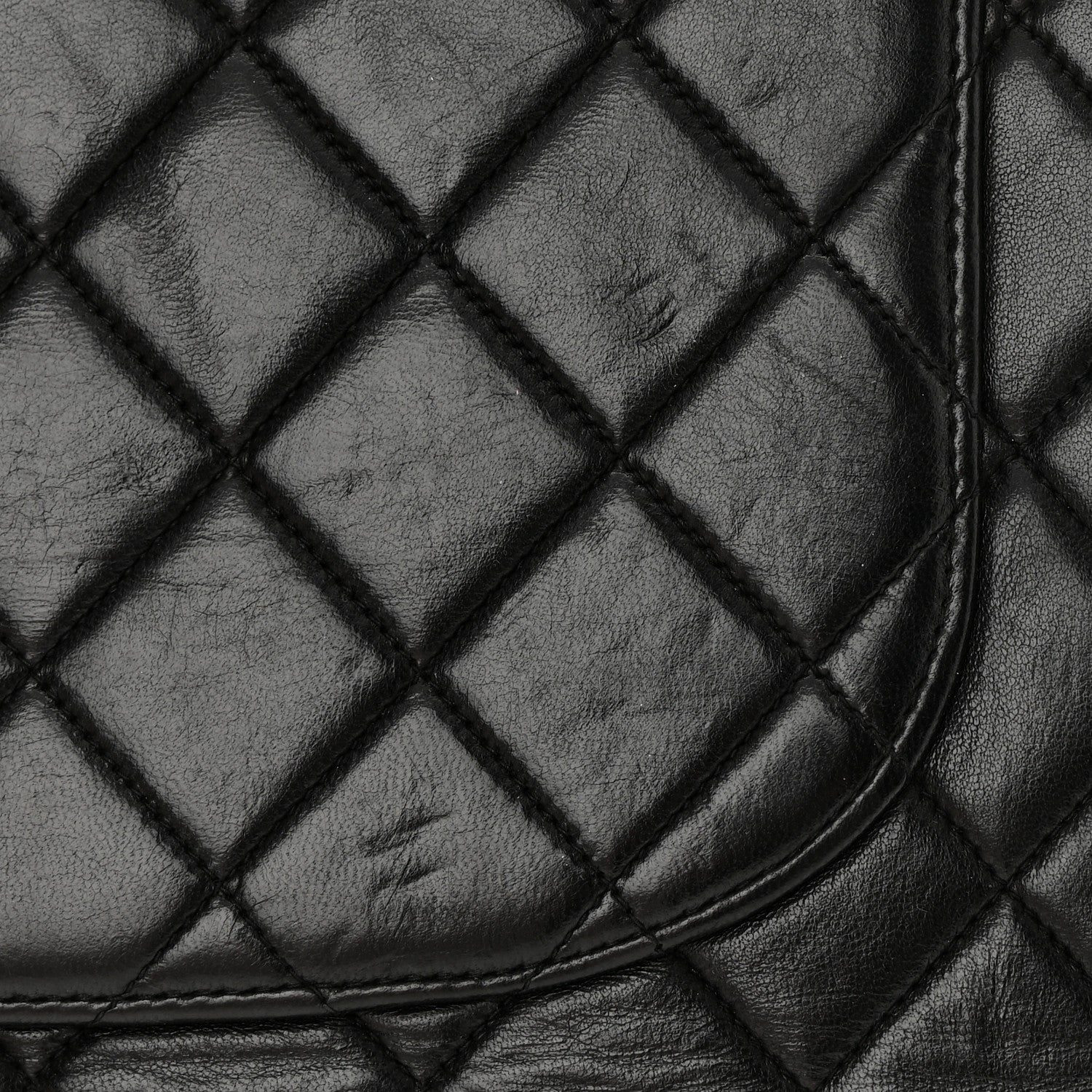 Chanel Lambskin Quilted Jumbo Single Flap Black 16 of 19