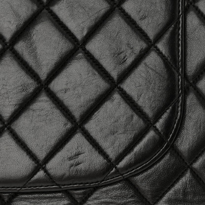 Chanel Lambskin Quilted Jumbo Single Flap Black 16 of 19