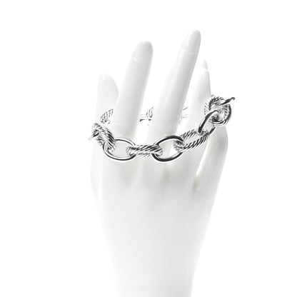 David Yurman Sterling Silver 12mm Large Oval Link Bracelet 2 of 5