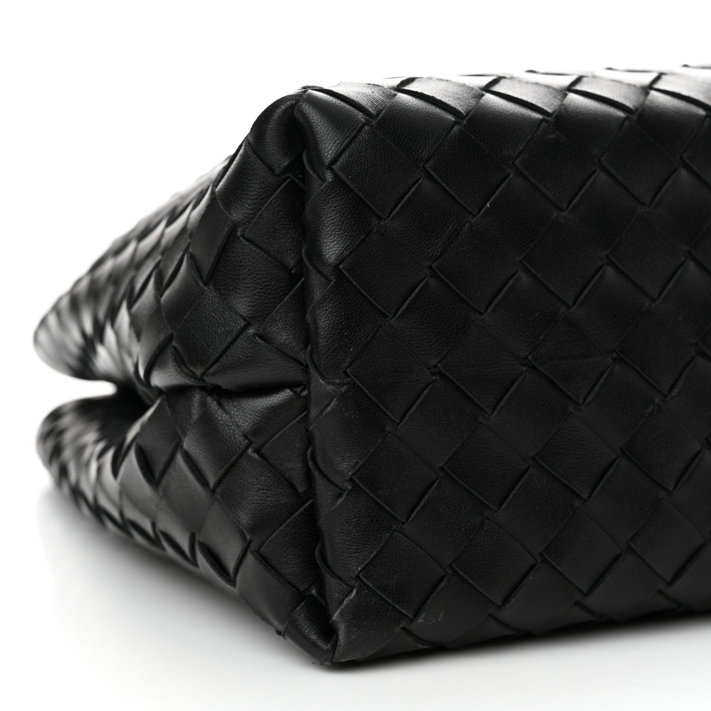 Nappa Intrecciato Medium Andiamo Shoulder Bag Black