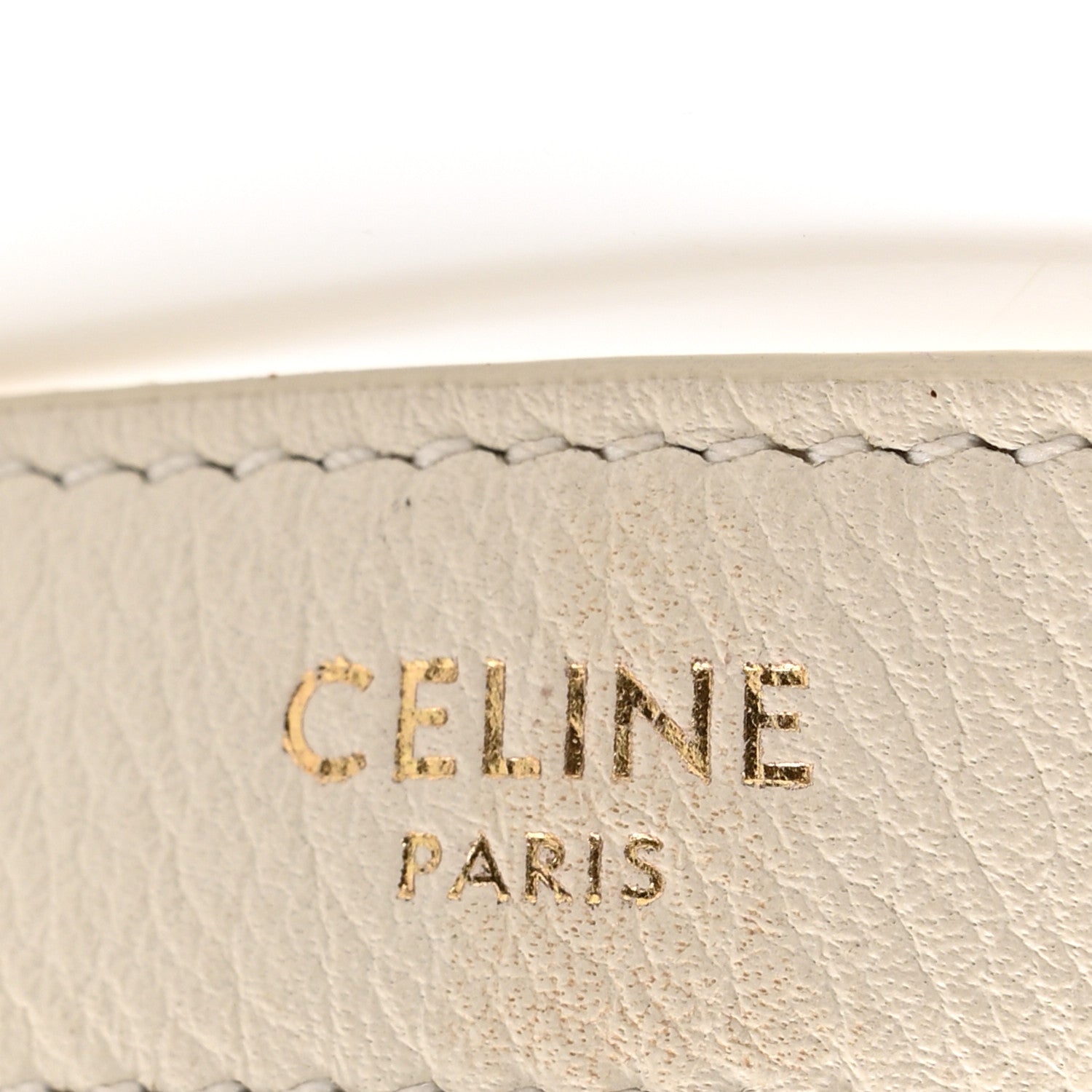 Celine Supple Calfskin Cuir Triomphe Heloise Shoulder Bag White 15 of 15