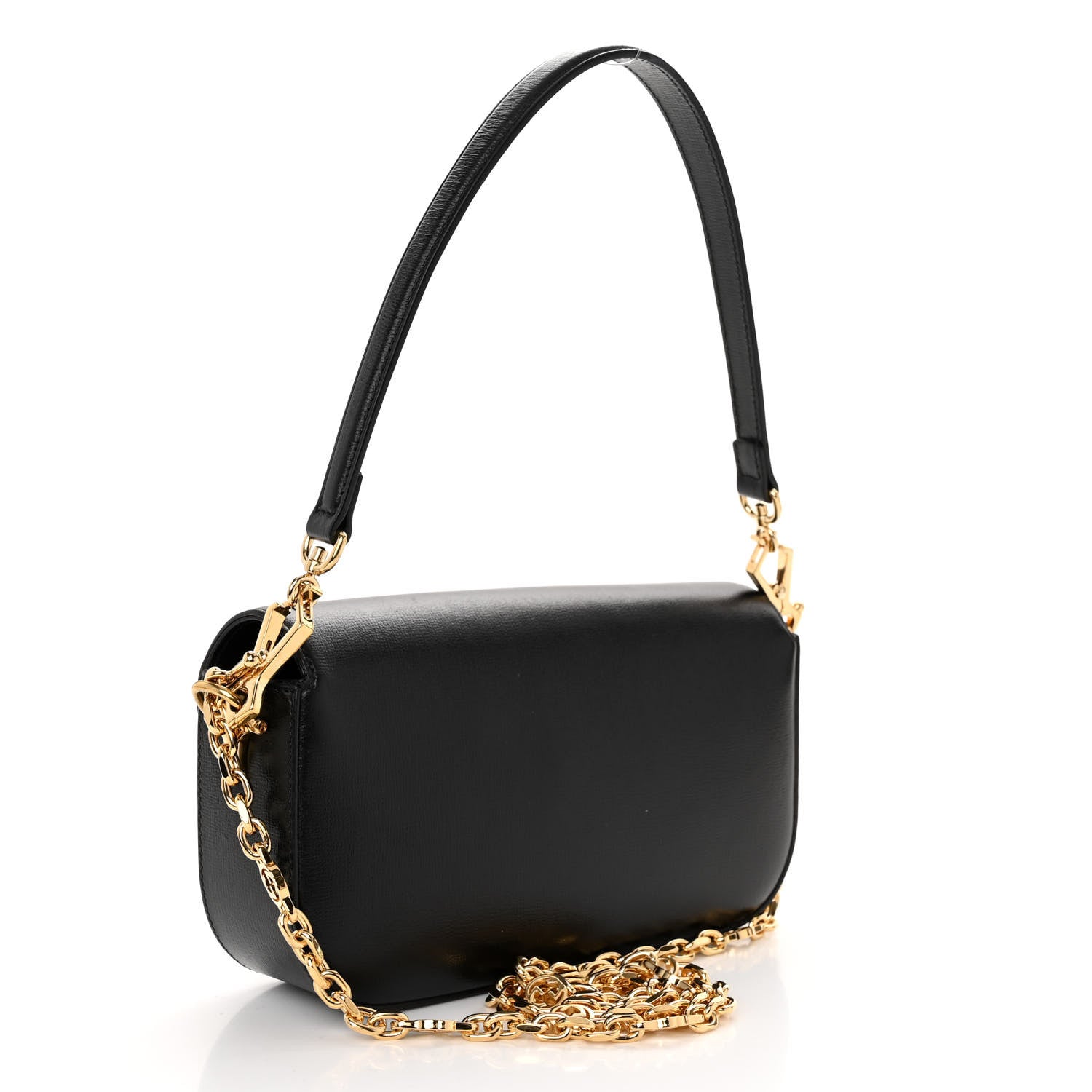 Gucci Azalea Calfskin Small Horsebit 1955 Chain Shoulder Bag Black 3 of 10