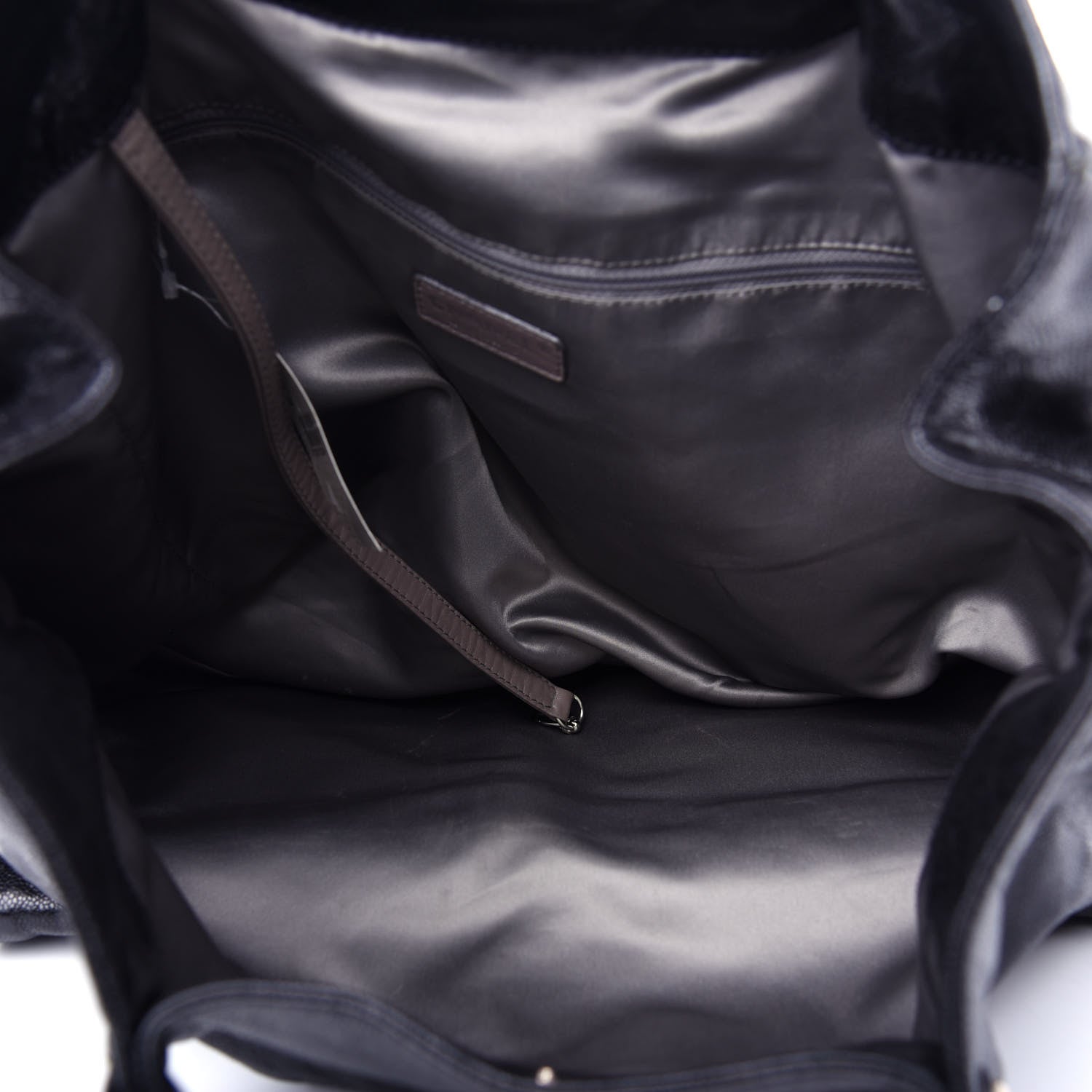 Chanel Glazed Caviar Large Pocket In The City Tote Black 5 of 10