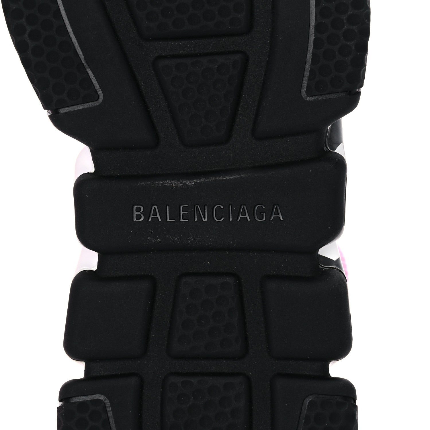 Balenciaga Neoprene Knit Womens Speed Graffiti Sneakers 37 Light Pink White Black 6 of 14