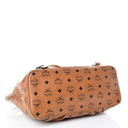 MCM Visetos Medium Essentials Shopper Tote Cognac 5 of 24