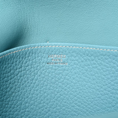 Hermes Taurillon Clemence Halzan 31 Bleu Atoll 10 of 10