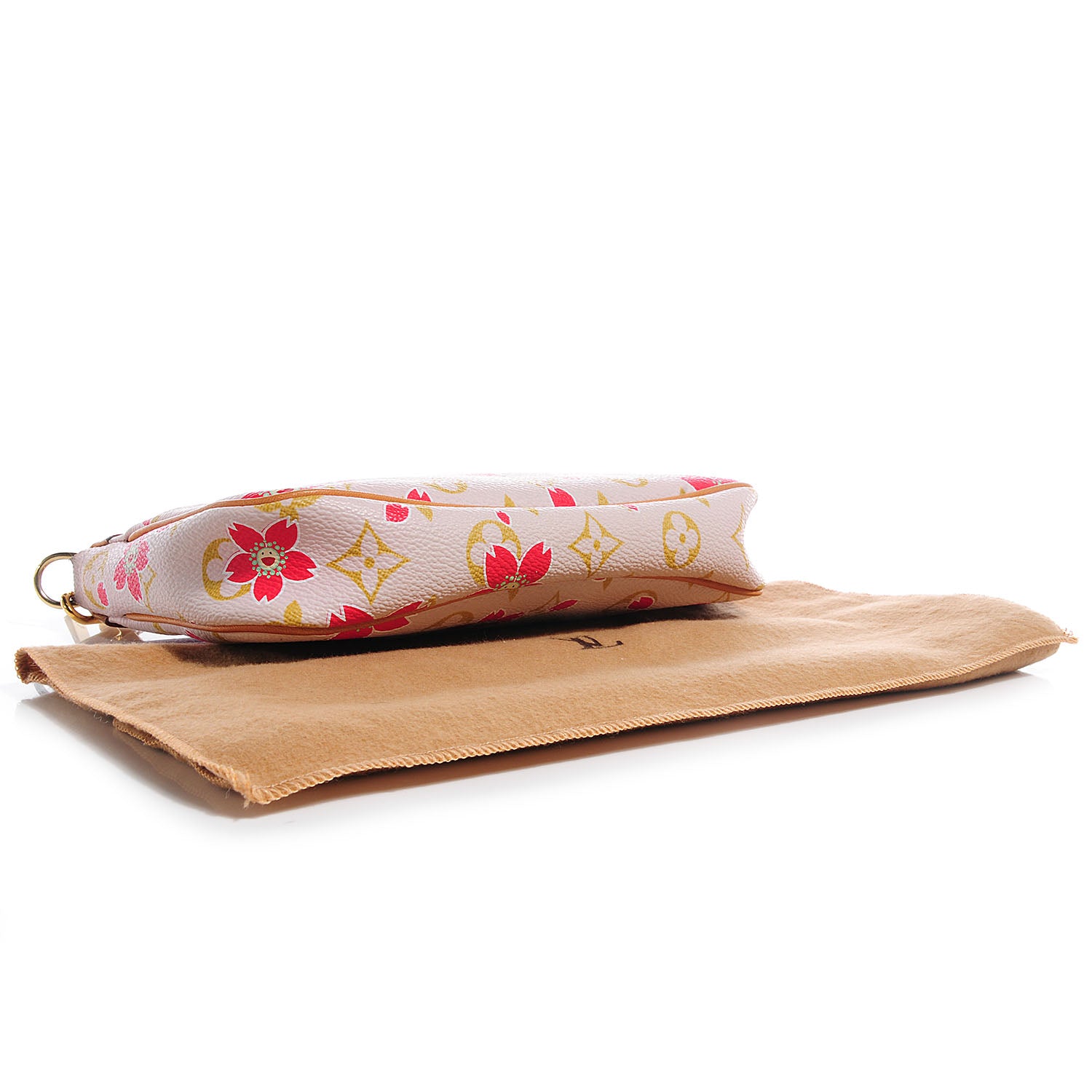 Louis Vuitton Monogram Cherry Blossom Pochette Accessories Red 4 of 7