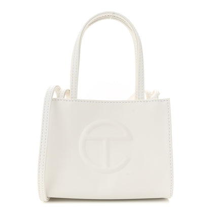 Telfar Vegan Leather Small Shopping Bag White White 1 of 10