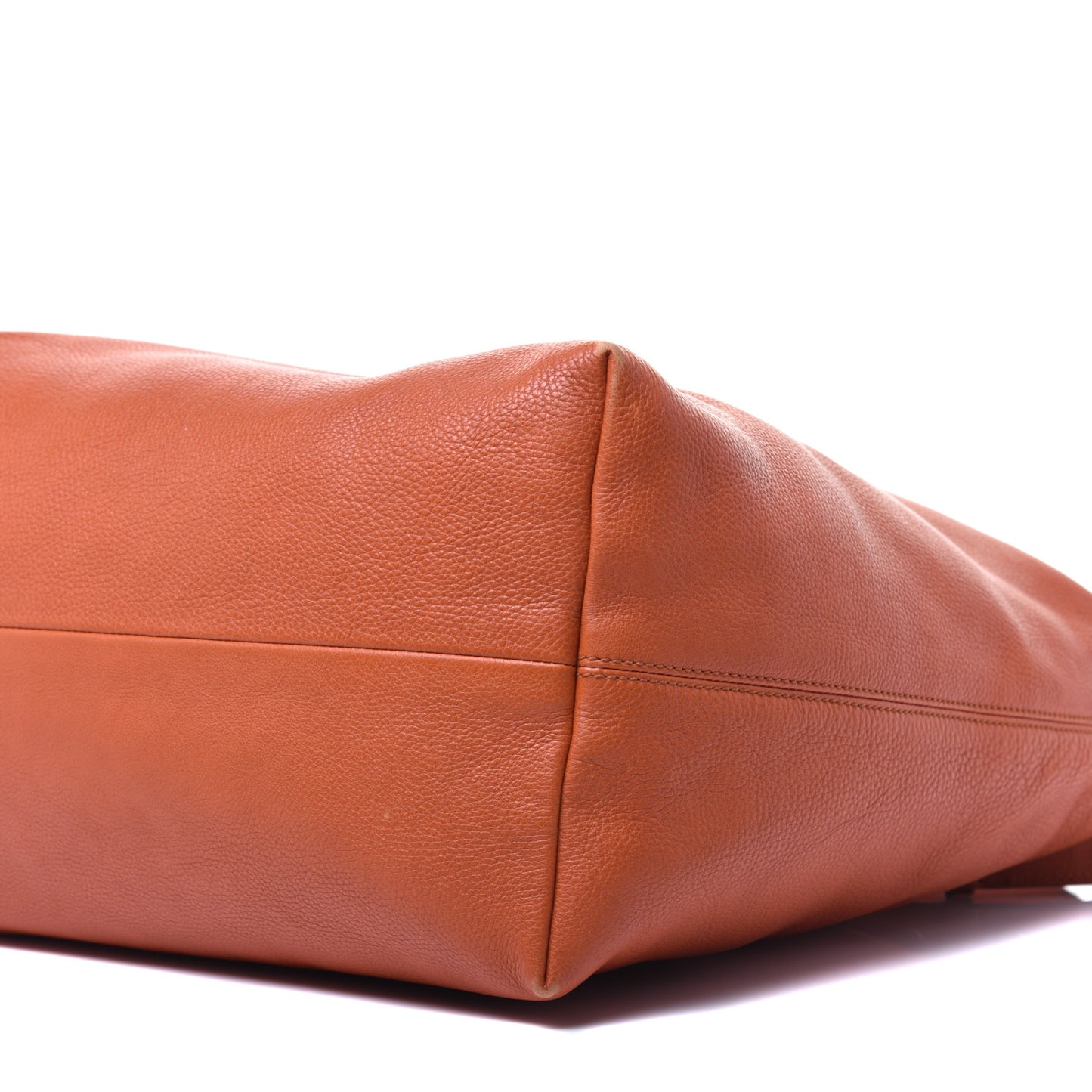 Pebbled Calfskin Large Icon Bit Hobo Orange
