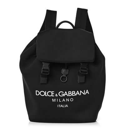Dolce & Gabbana Nylon Logo Backpack Black 1 of 18