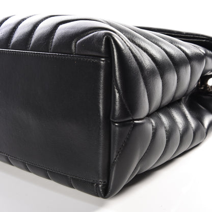 Saint Laurent Calfskin Y Quilted Monogram Medium Loulou Chain Satchel Black 6 of 11
