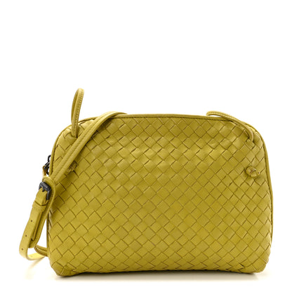 Bottega Veneta Nappa Intrecciato Nodini Crossbody Messenger Green 1 of 9